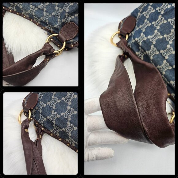 Céline Denim Hobo Shoulder Bag - Picture 7 of 17